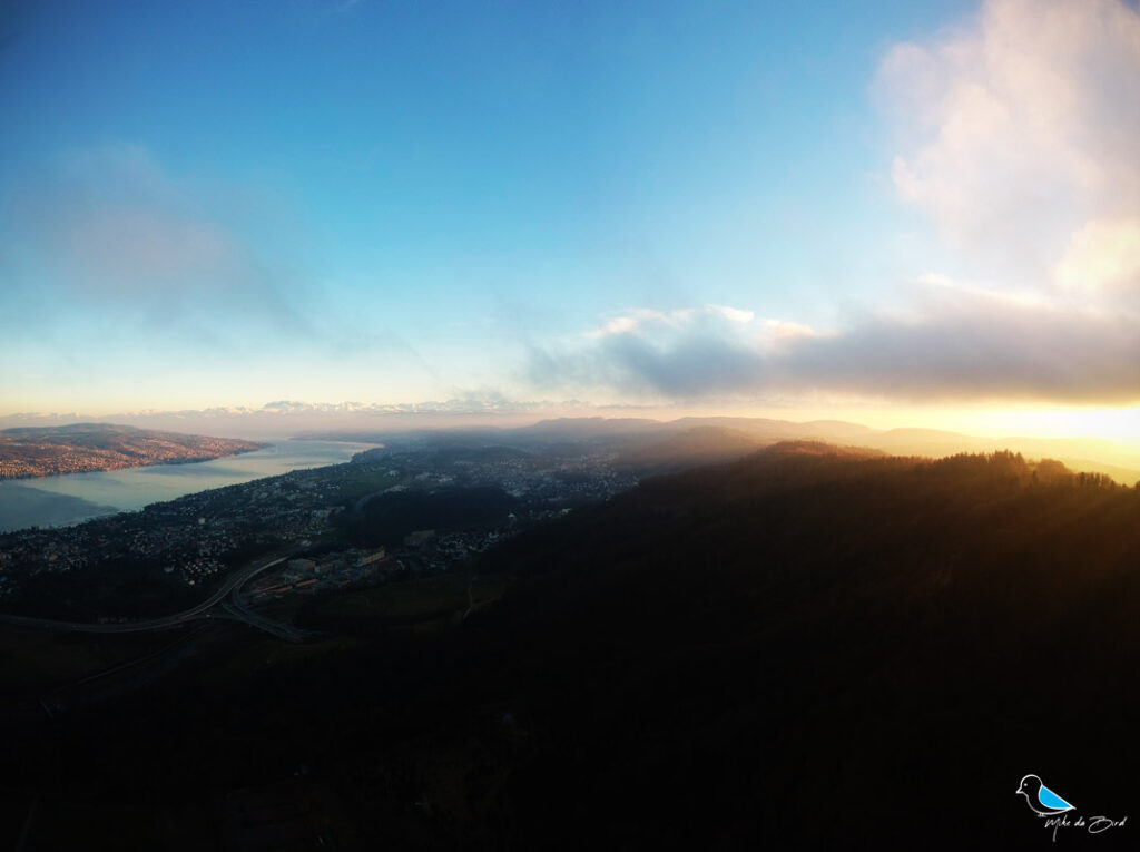 Alpenkamm und Zürichsee